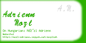 adrienn mozl business card